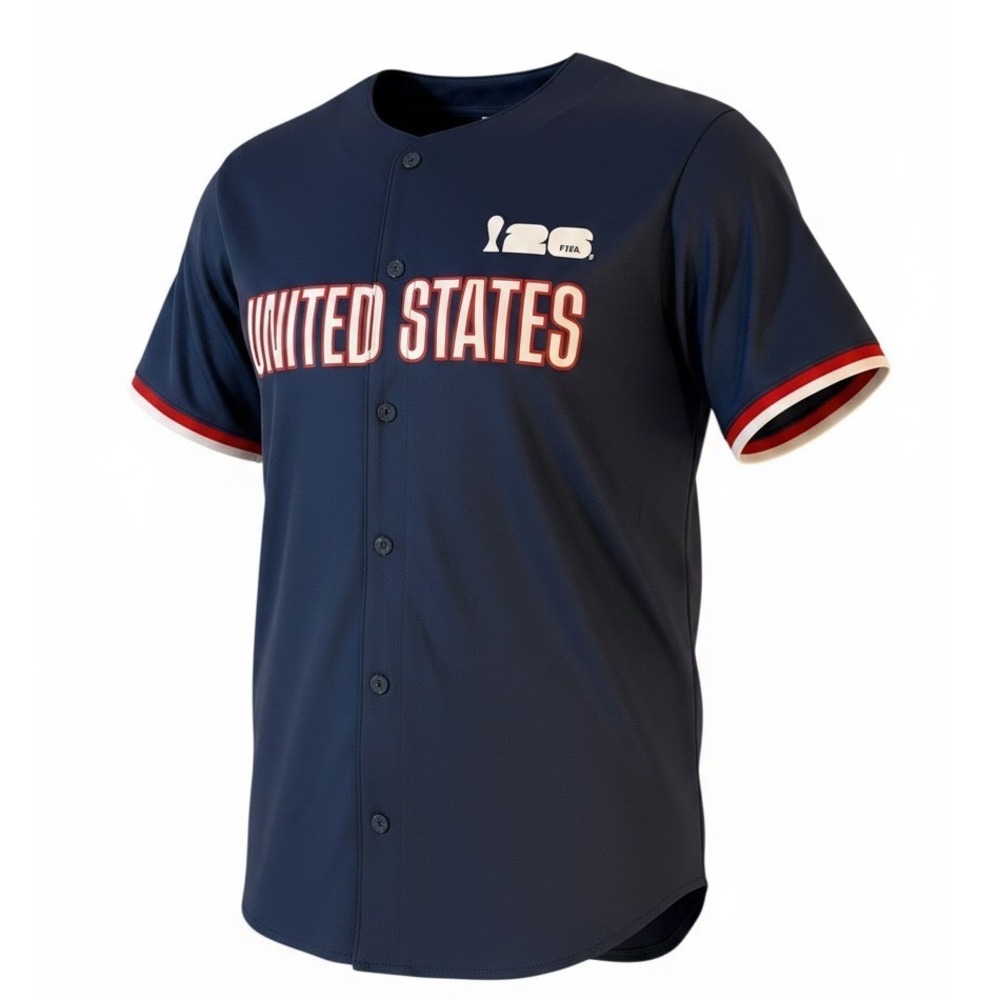 FIFA World Cup 2026 United States Baseball Jersey Large NWT Official Licensed